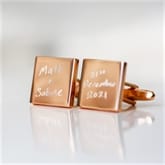 Thumbnail 2 - Personalised Cufflinks with Handwriting Engraving