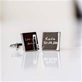 Thumbnail 3 - Personalised Cufflinks with Handwriting Engraving