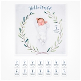 Thumbnail 4 - Baby Cotton Swaddle & Milestones Gift Sets