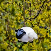 Thumbnail 1 - Hanging Ceramic Sheep With Wool 
