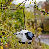 Thumbnail 2 - Hanging Ceramic Sheep With Wool 