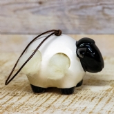 Thumbnail 6 - Hanging Ceramic Sheep With Wool 