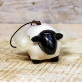 Thumbnail 7 - Hanging Ceramic Sheep With Wool 
