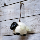 Thumbnail 8 - Hanging Ceramic Sheep With Wool 