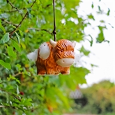Thumbnail 1 - Hanging Ceramic Cow with Wool
