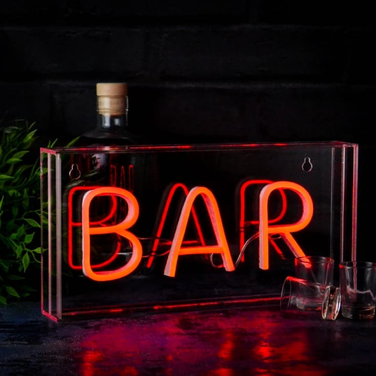 Neon top bar lights