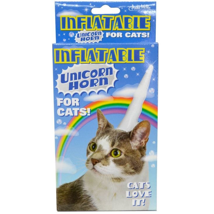 Inflatable Unicorn Horn For Cats Find Me A Gift