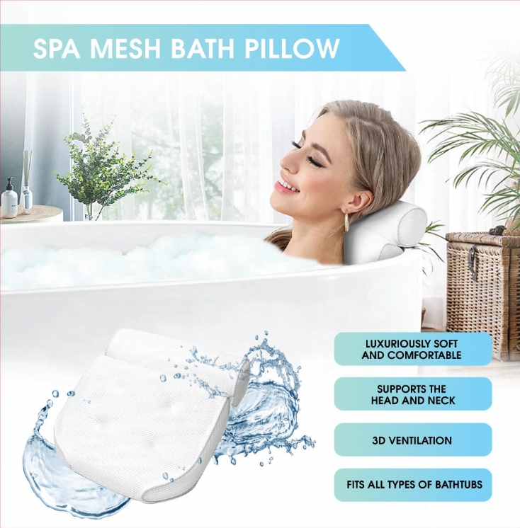 Mesh Bath Pillow Find Me A Gift