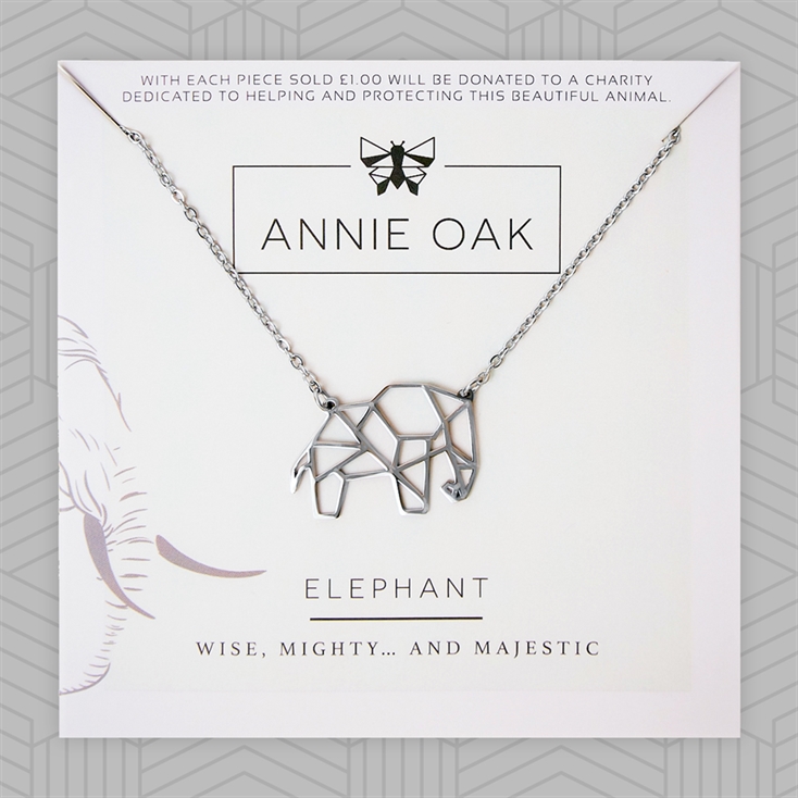 Geometric Elephant Necklace Find Me A Gift