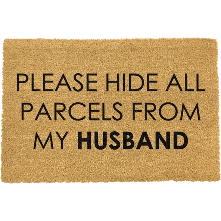 Hide Parcels From Husband Doormat