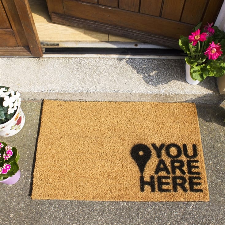 You Are Here Doormat