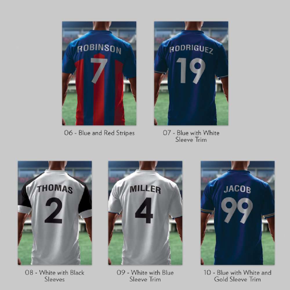 Personalised Football Shirt Print Choice | Find Me A Gift