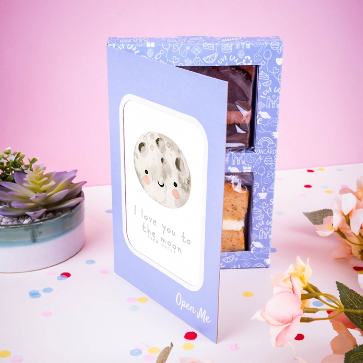 I Love You To The Moon... Personalised Cake in a Card