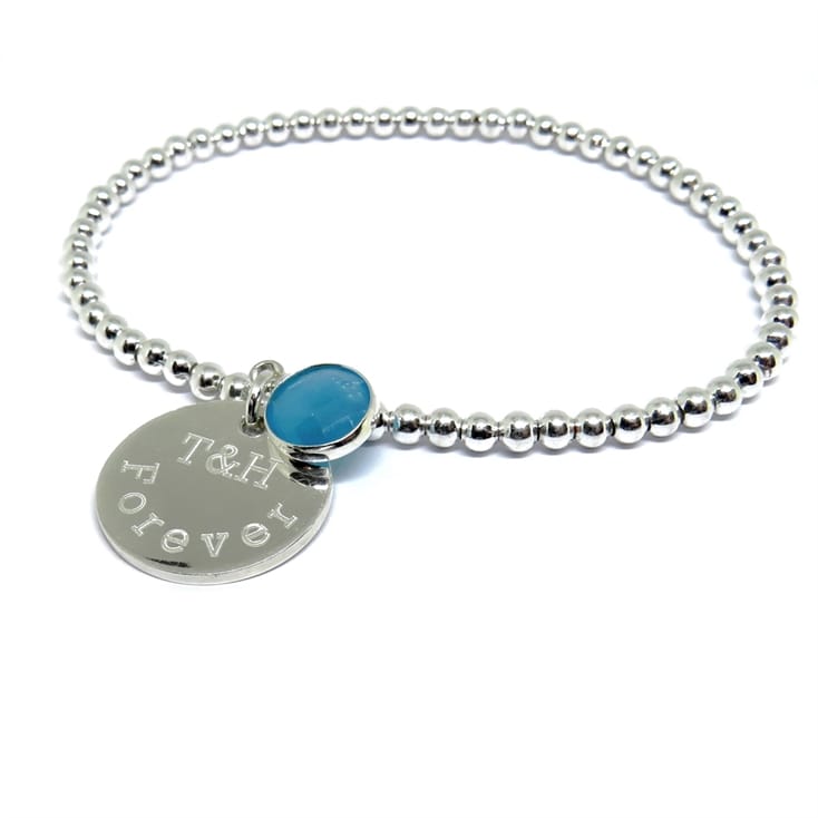 Personalised Birthstone Charm Bracelet