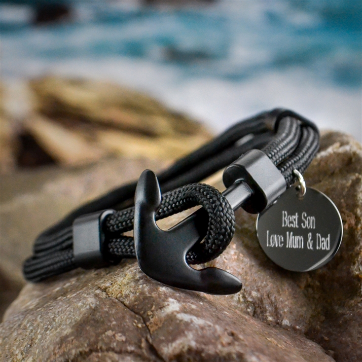 Personalised anchor store bracelet