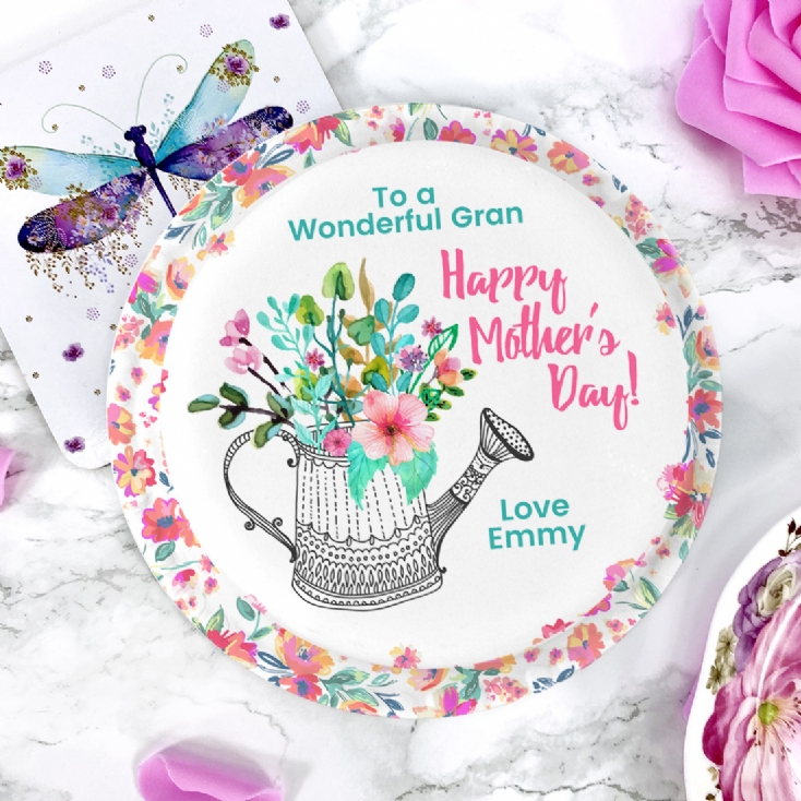 Personalised Flower Watering Can Letterbox Cakes