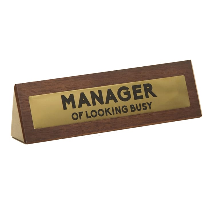 Manager Desk Sign Find Me A Gift