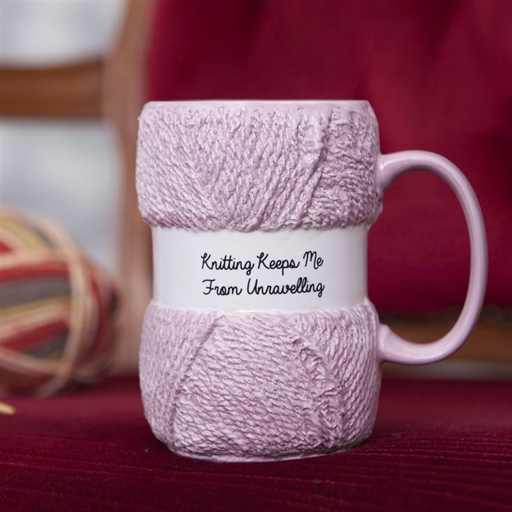 Unravelling Knitting Mug