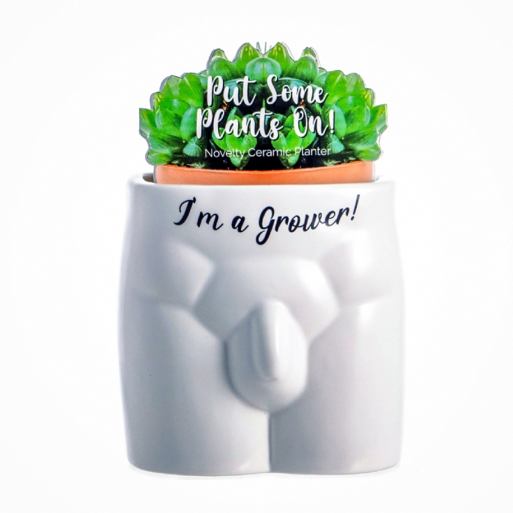 I'm A Grower Male Anatomy Plant Pot