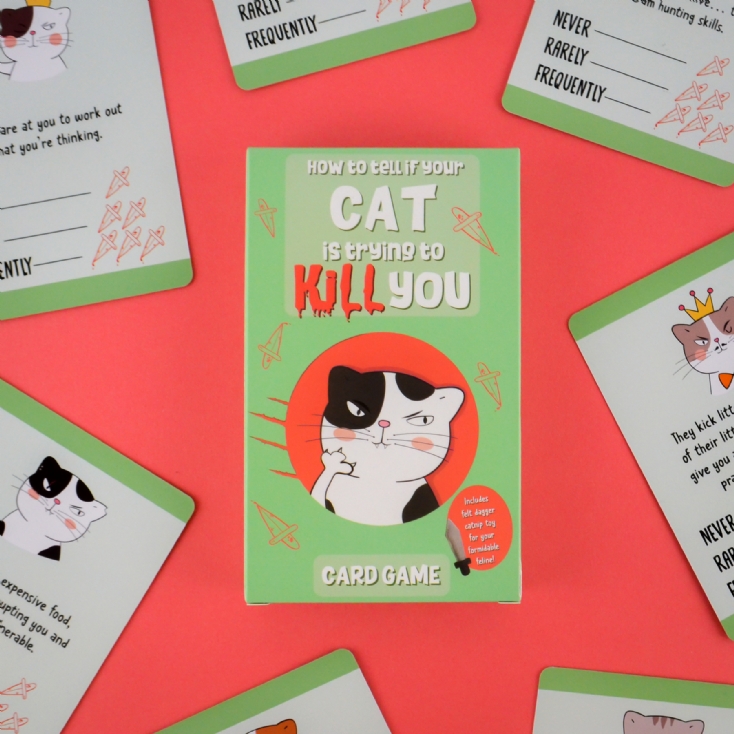 Is Your Cat Trying to Kill You Card Game Find Me A Gift