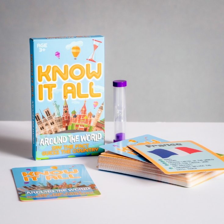 Know It All Around The World Card Game Find Me A Gift