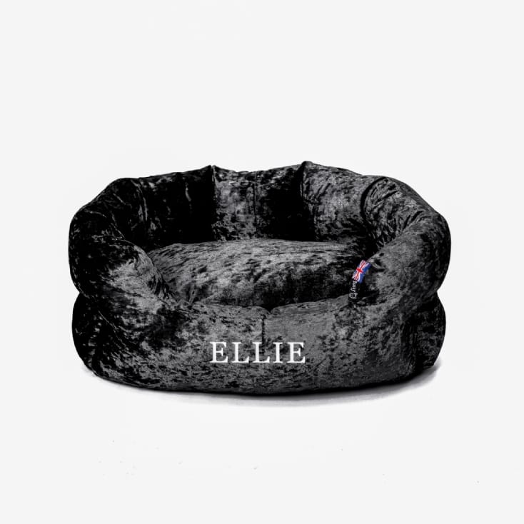 Personalised Crushed Velvet Dog Bed Find Me A Gift
