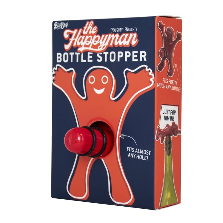 The Happy Man bottle stopper