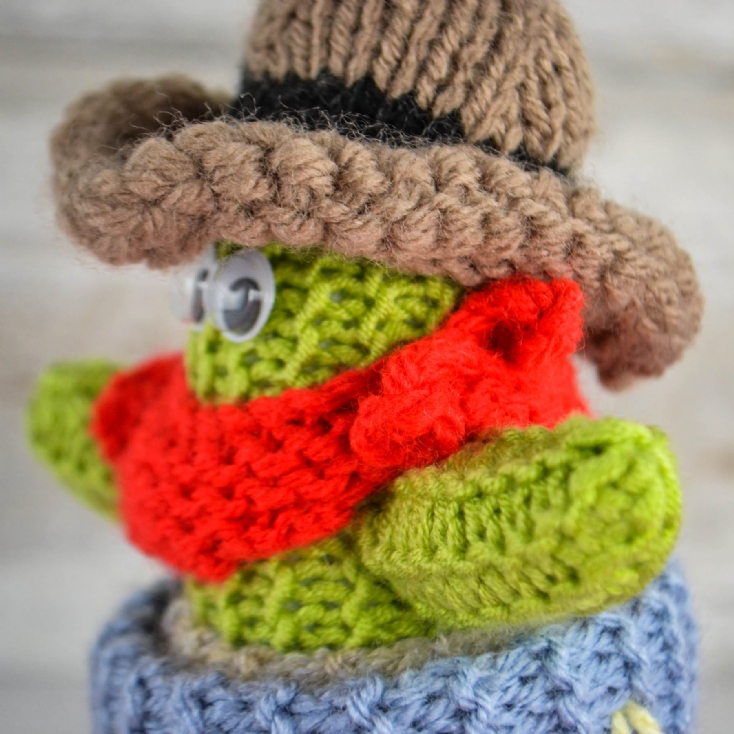 Hand Knitted Cowboy Cactus