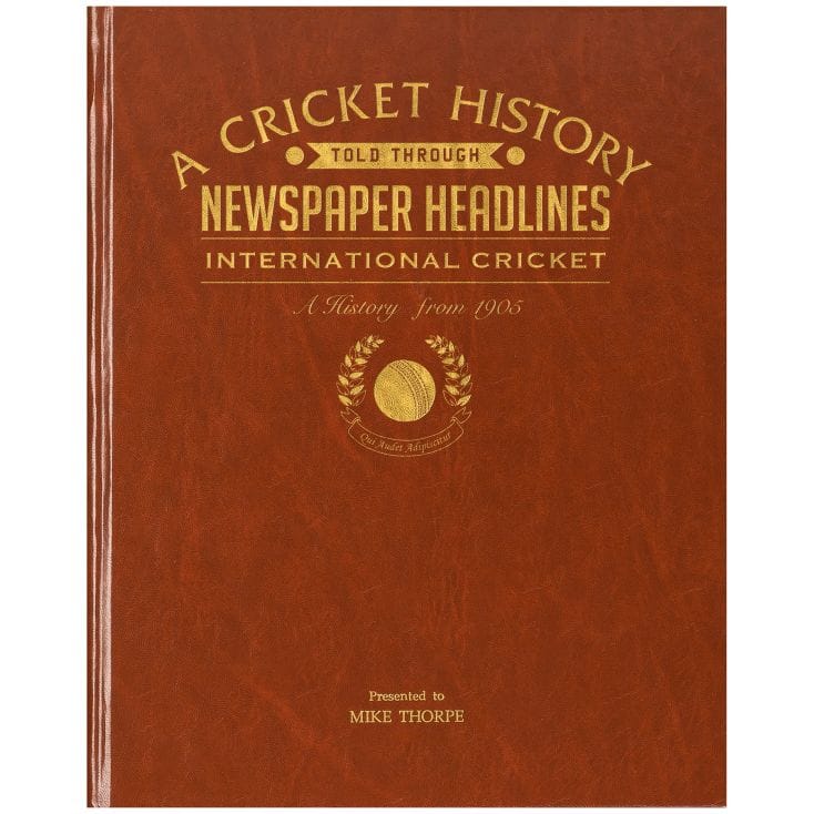 Personalised Book Of Cricket History