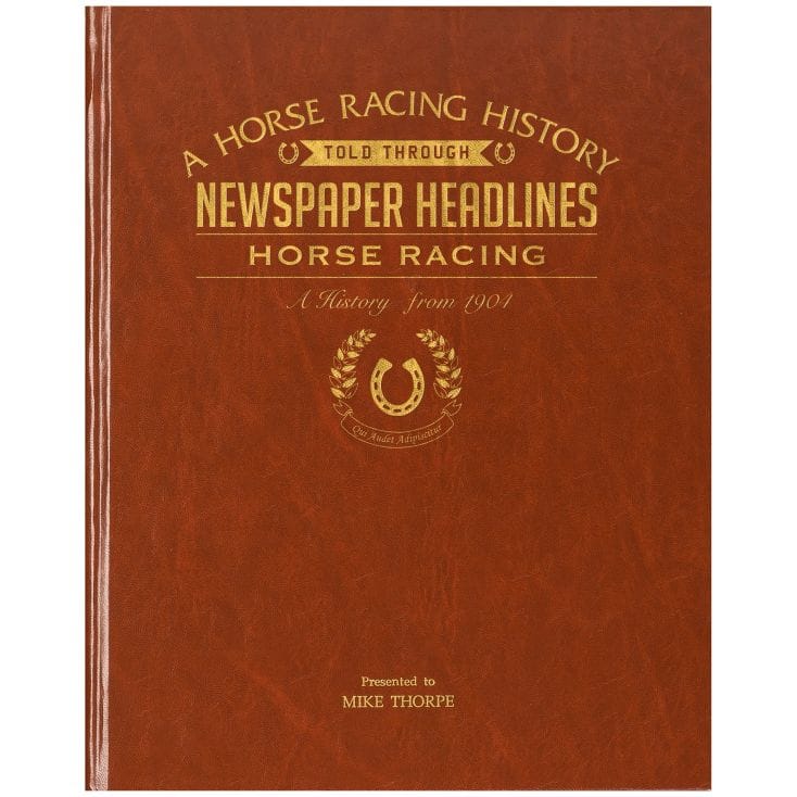 Personalised Book Of Horse Racing History