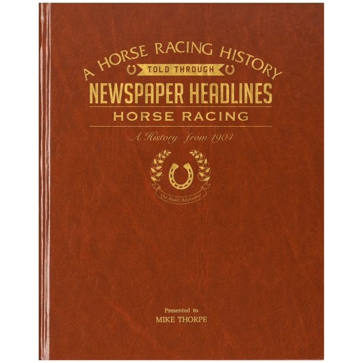 Personalised Book Of Horse Racing History Find Me A Gift