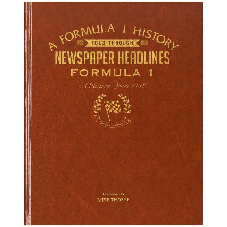 Personalised History of Formula 1 Book