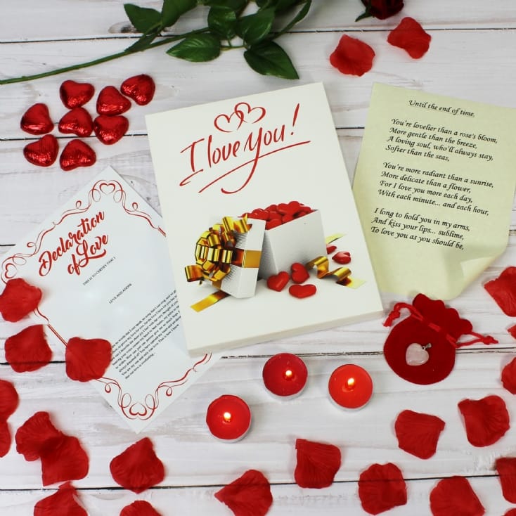 Personalised I Love You Gift Set