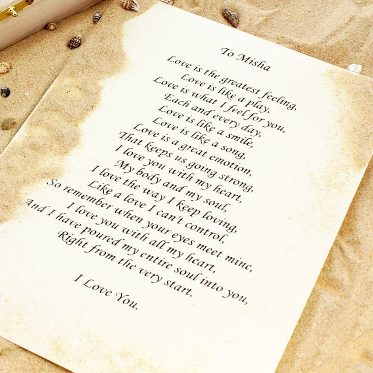 message in a bottle ideas for him