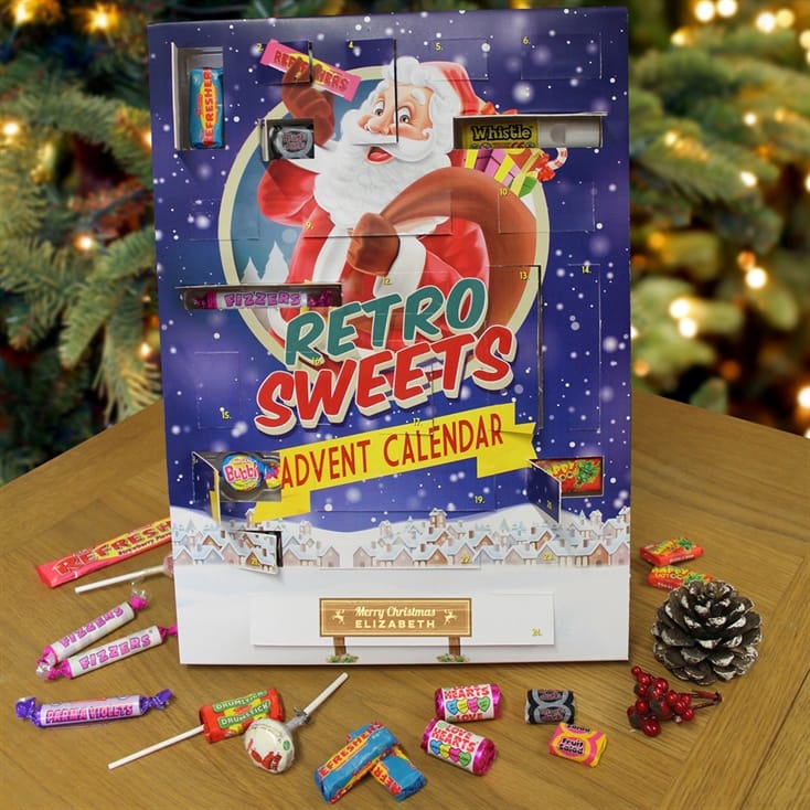 Personalised Retro Sweets Advent Calendar Find Me A Gift