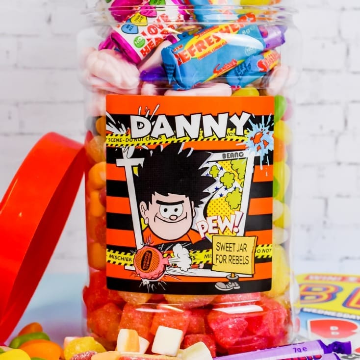 Personalised Beano Retro Sweets Jar Find Me A Gift