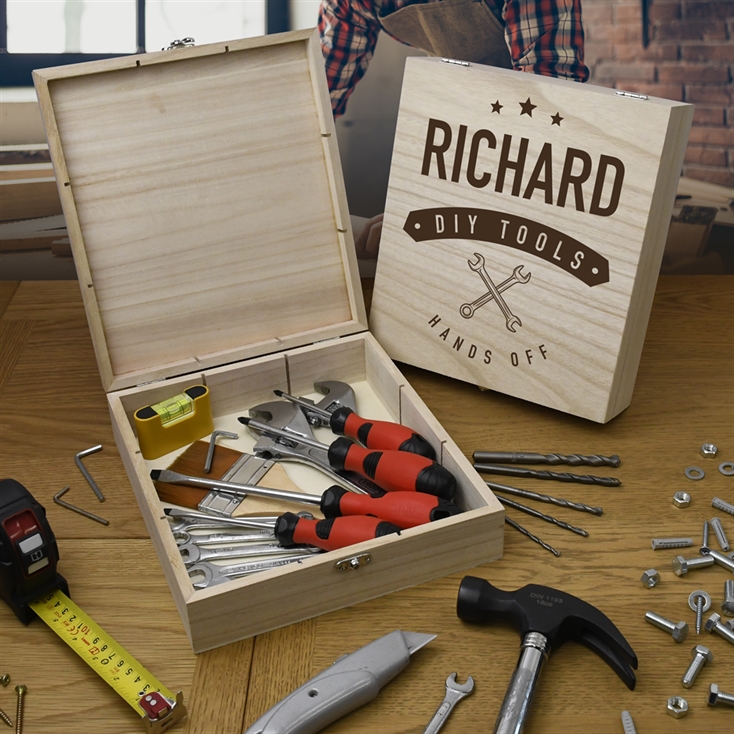 Personalised wooden tool box clearance