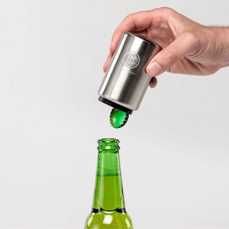 Stainless Steel Zap Cap Bottle Opener
