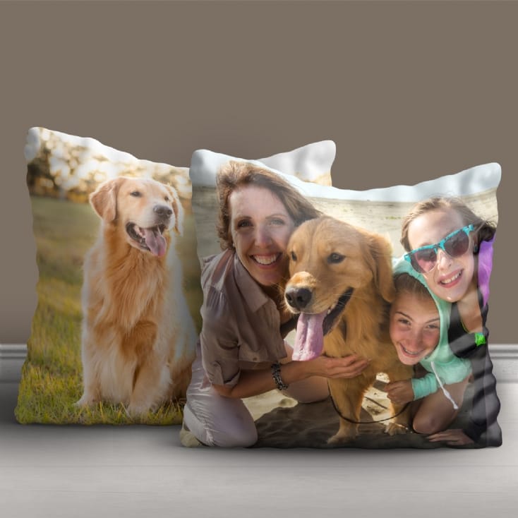 double sided personalised cushion