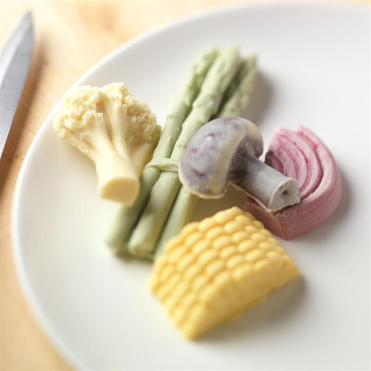 Chocolate Vegetables Find Me A Gift Chocolate vegetables that are perfect for those that don't like the real thing. chocolate vegetables