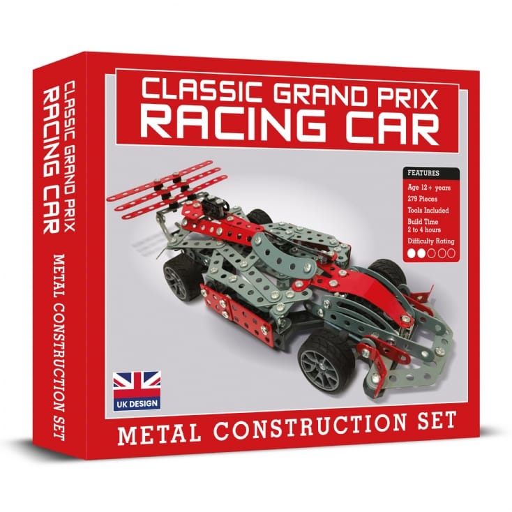 Classic Grand Prix Racing Car Model Metal Construction Set