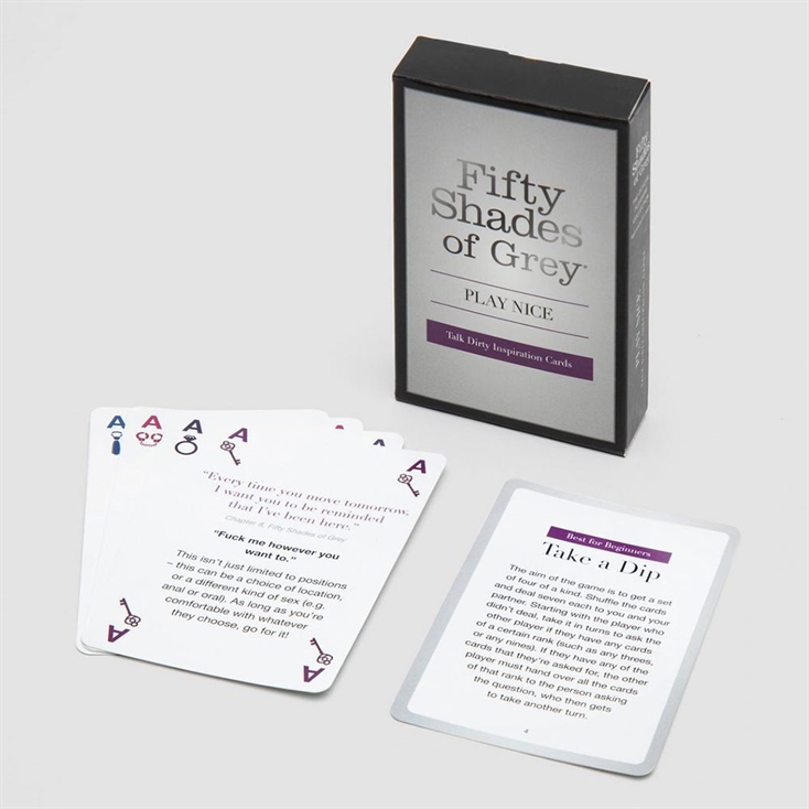 50 Shades of Grey Play Nice Talk Dirty Card Game Find Me A Gift