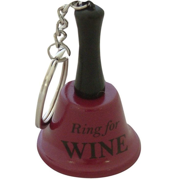 Ring For Wine Bell Keychain