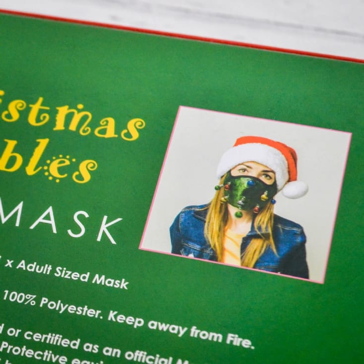Christmas Bauble Face Mask
