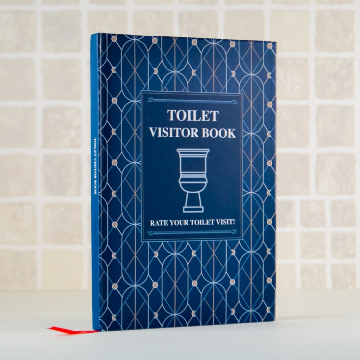 Guest Book Divertente Per Bagno: Libro Degli Ospiti Da Compilare... Seduti! - Inglese