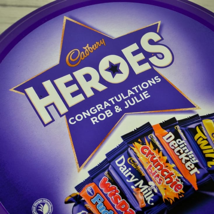 Personalised Cadbury Heroes Tin