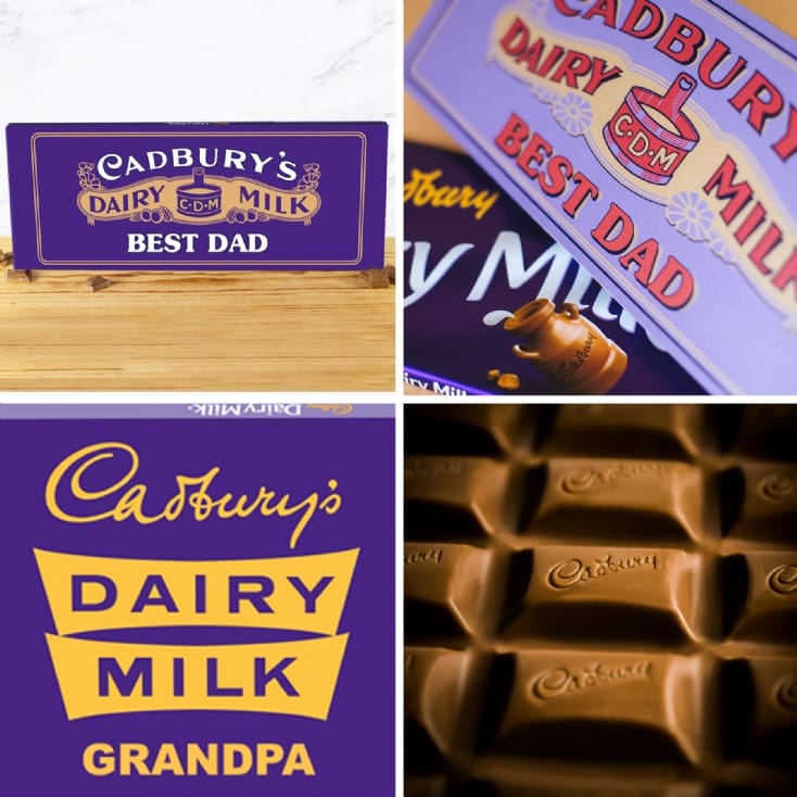Personalised Cadbury Dairy Milk 850g Retro Bars Find Me A Gift