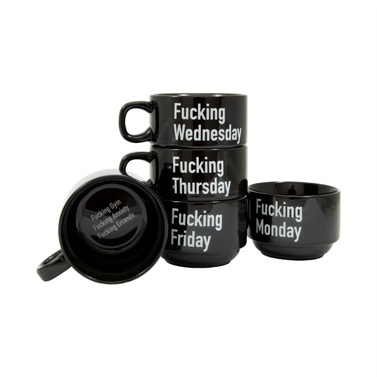 Swearing Weekday Cups