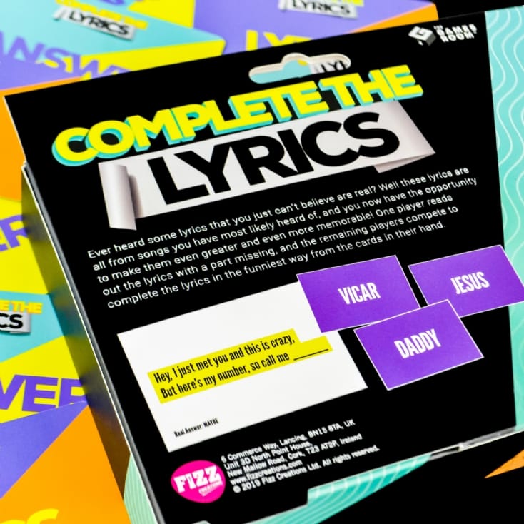 Complete the Lyrics Game Find Me a Gift