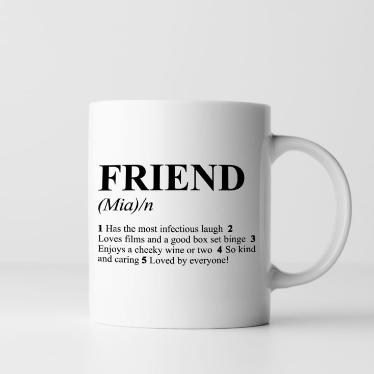 Personalised Definition Mug Friend Mug Find Me A Gift